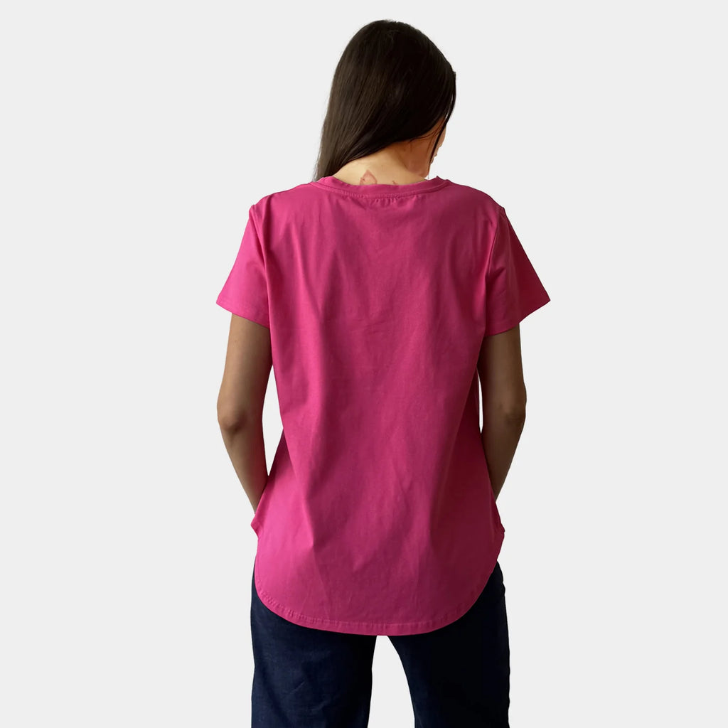 BELLA TEE HOT PINK