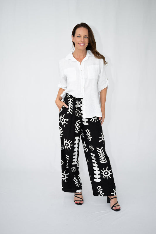 MONO ABSTRACT PANT