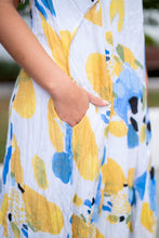 Load image into Gallery viewer, ANNIE ABSTRACT YELLOW DRESS
