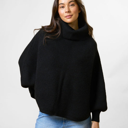 POLO NECK PONCHO