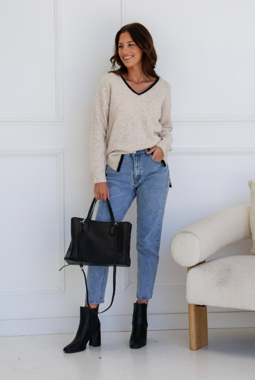 CROP MUM JEAN
