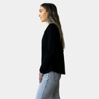 AMYIC BLACK LONG SLEEVE TEE
