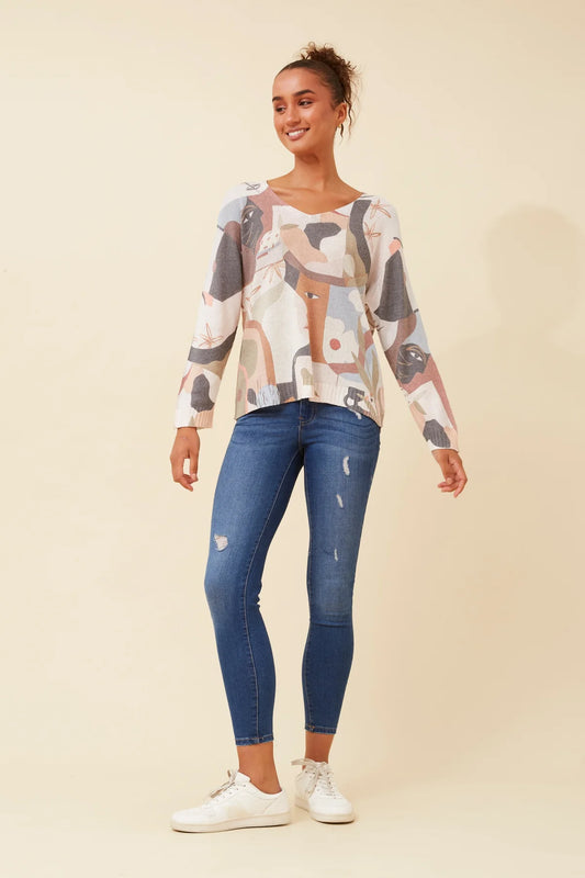 NADIA PRINTED TOP