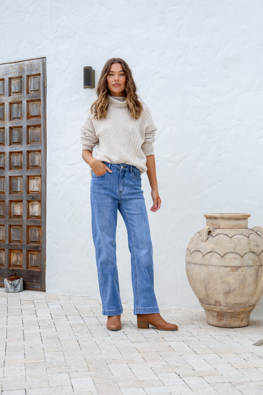 STRETCH STRAIGHT LEG JEAN