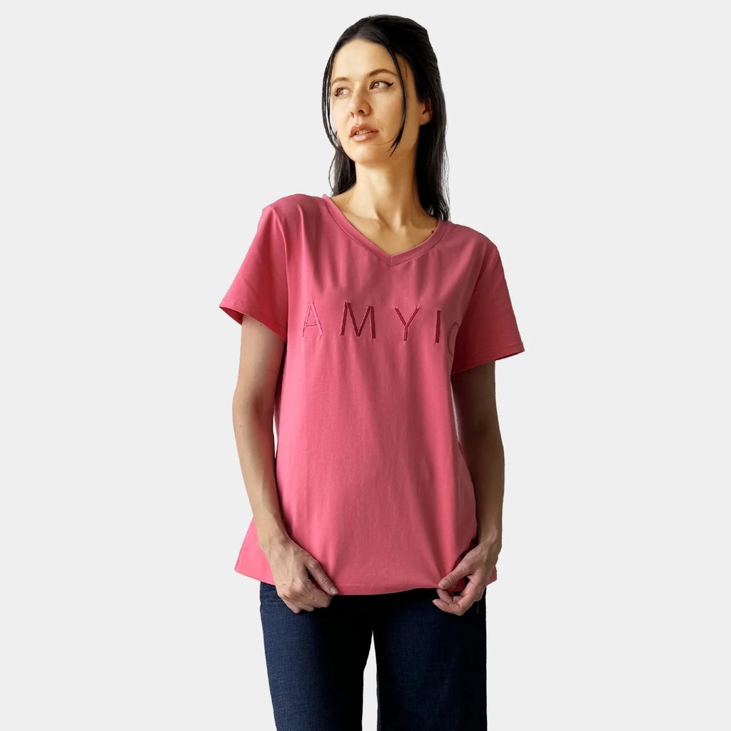 WATERMELON V NECK TEE