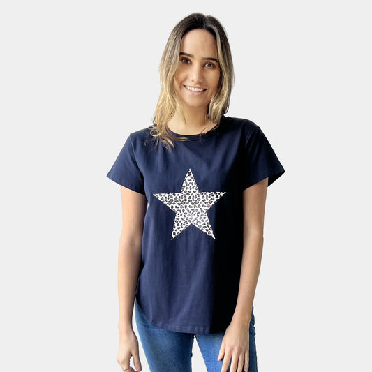 LEOPARD STAR T-SHIRT