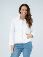 WHITE DENIM JACKET