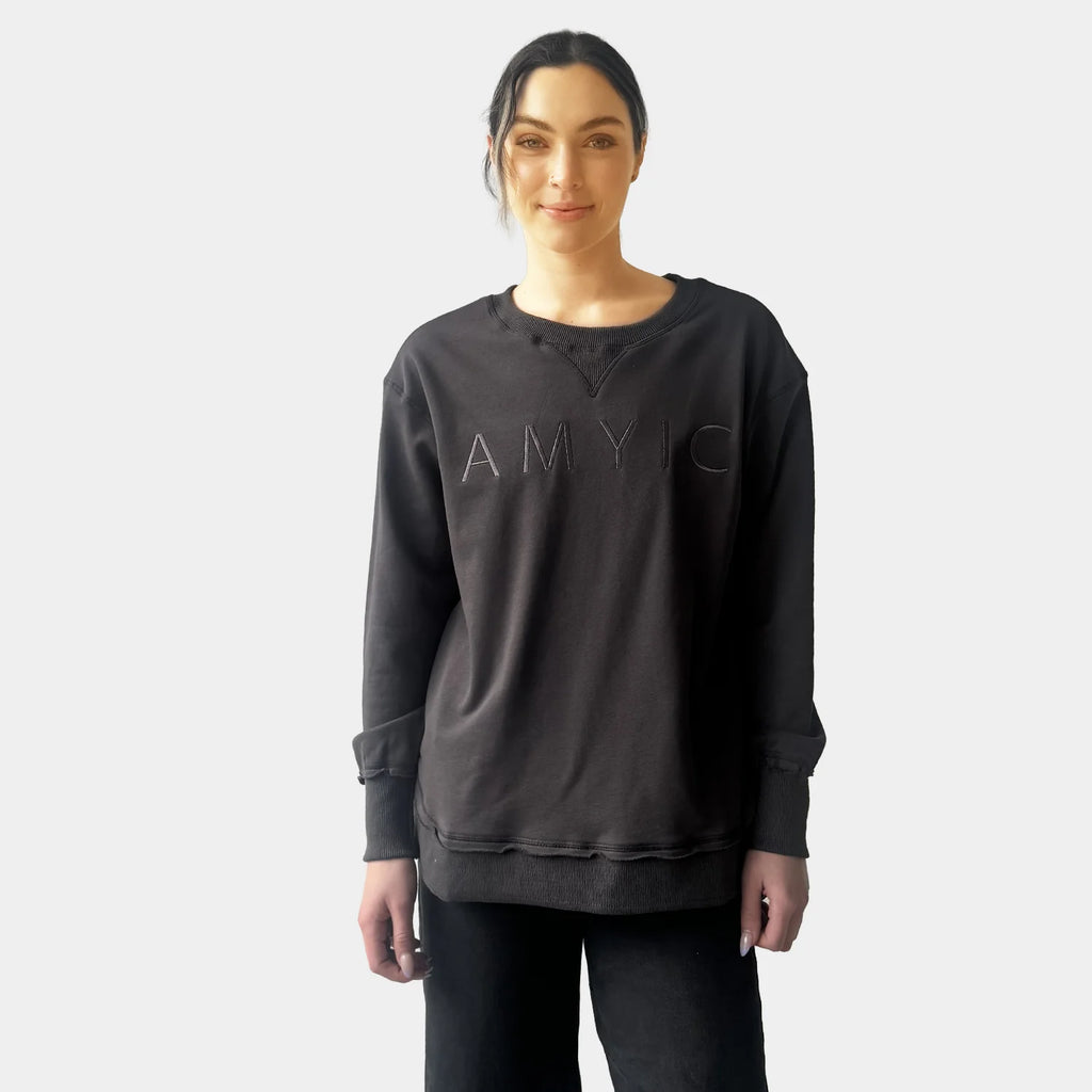 AMYIC SWEATER CHARCOAL