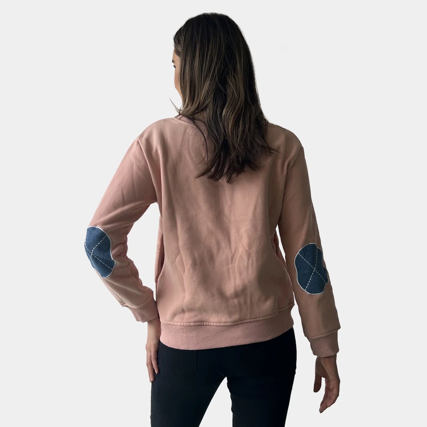 AMYIC PATCH ELBOW SWEATER