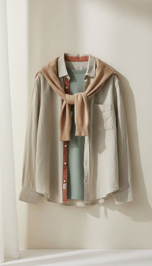 Linen Relaxed Midi Dress