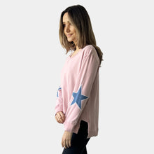 Load image into Gallery viewer, Star Patches Elbow Embroidery Jumpers
