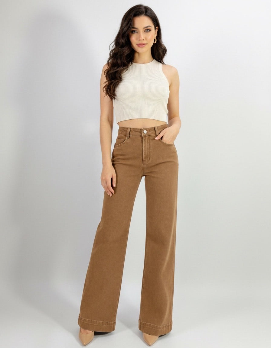 SUTTON STRETCH JEAN IN WARM BEIGE