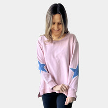 Load image into Gallery viewer, Star Patches Elbow Embroidery Jumpers
