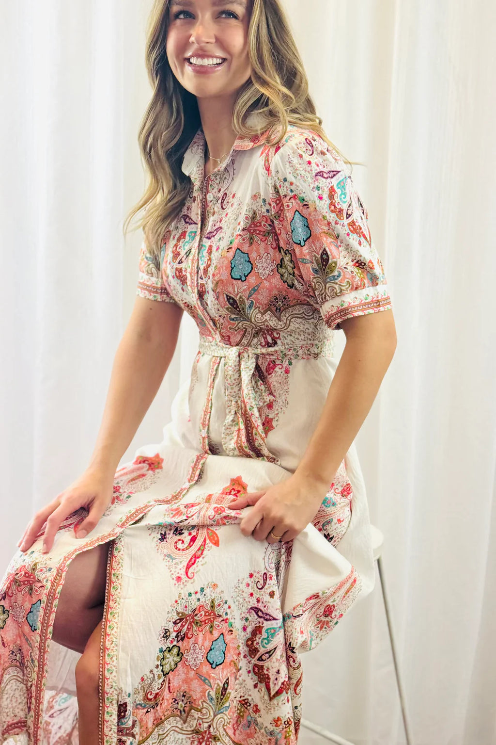 FAIT DRESS IN CREAM