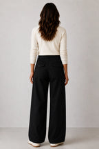 AMYIC BARREL LEG PANT BLACK