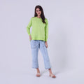 AMYIC SWEATER IN FLUORESCENT GREEN
