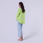 AMYIC SWEATER IN FLUORESCENT GREEN