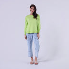 AMYIC SWEATER IN FLUORESCENT GREEN