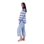 AMYIC SWEATER IN LIGHT BLUE STRIPE