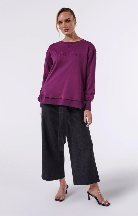 AMYIC SWEATER PLUM