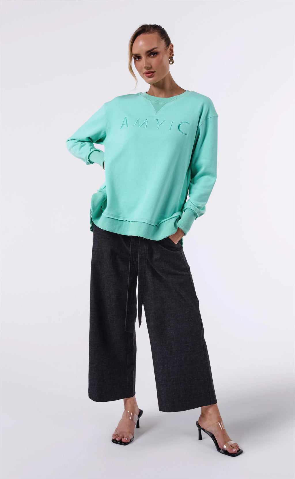 AMYIC SWEATER APPLE GREEN
