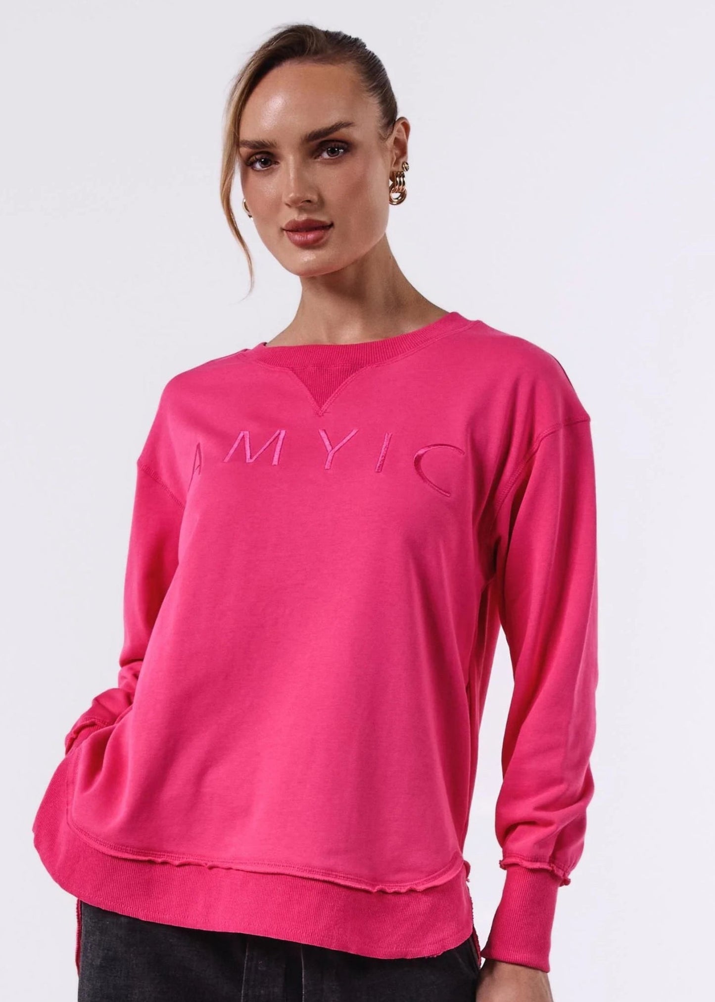 AMYIC SWEATER HOT PINK