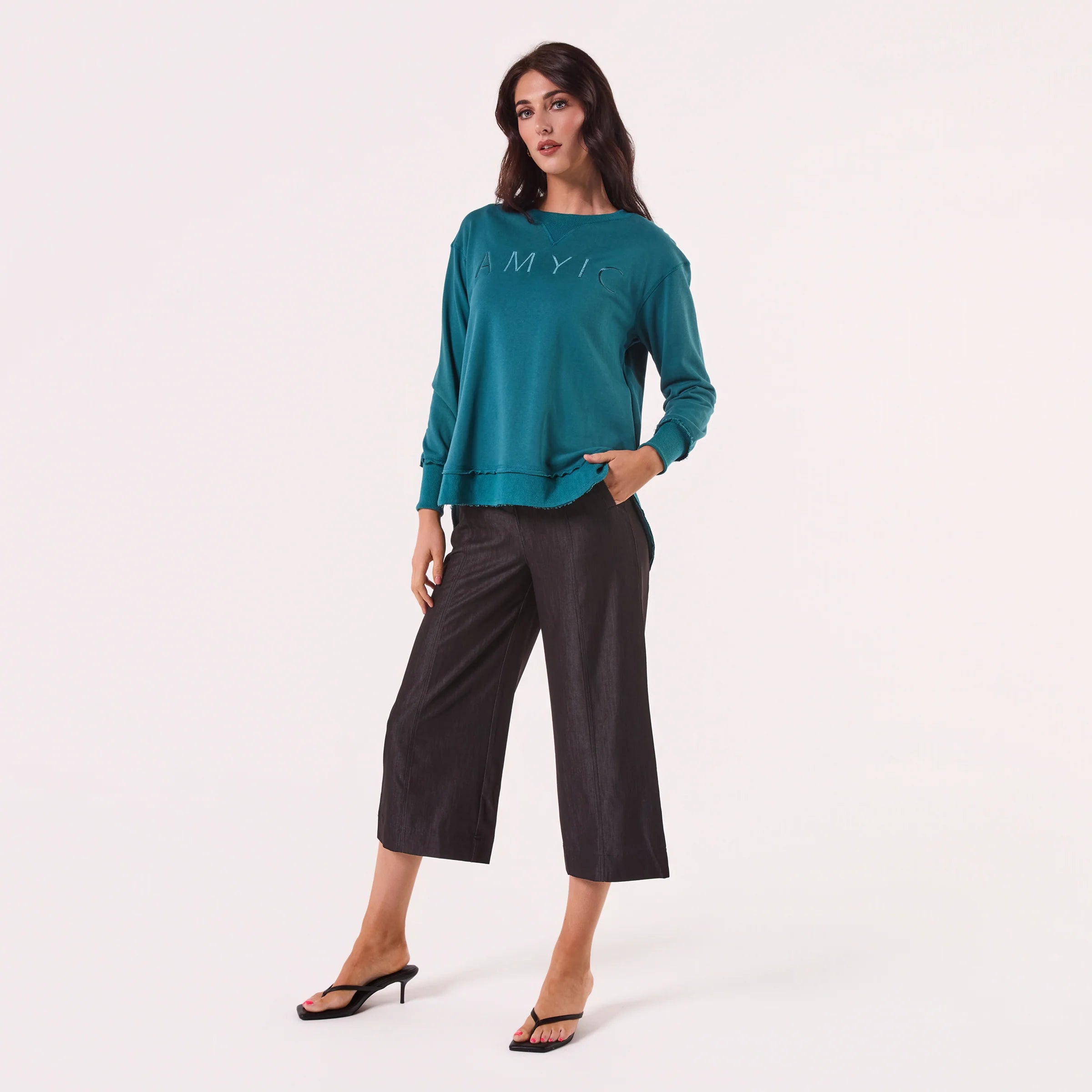 AMYIC SWEATER ACID BLUE