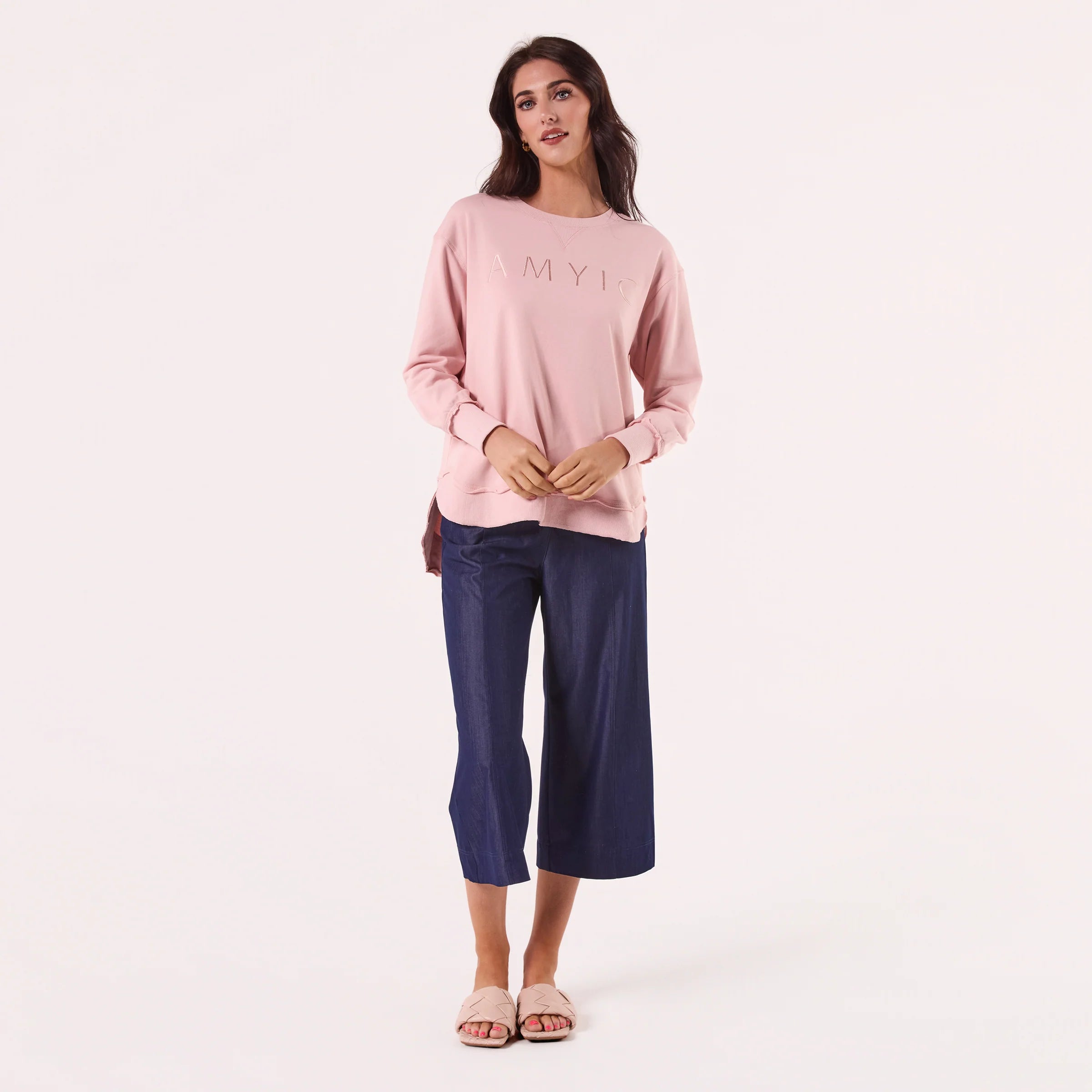 AMYIC SWEATER DUSTY PINK