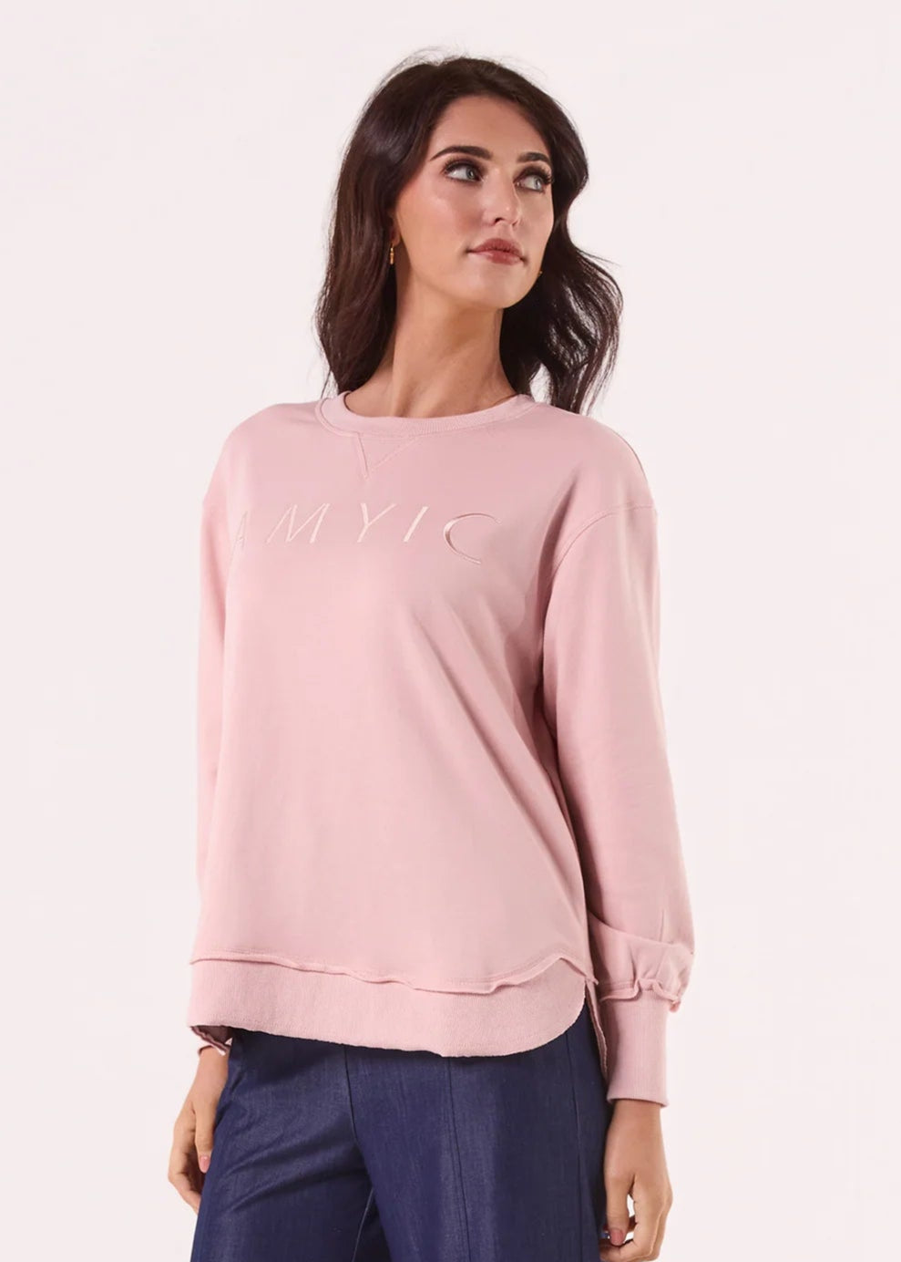 AMYIC SWEATER DUSTY PINK