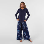 AMYIC LONG SLEEVE TEE IN NAVY