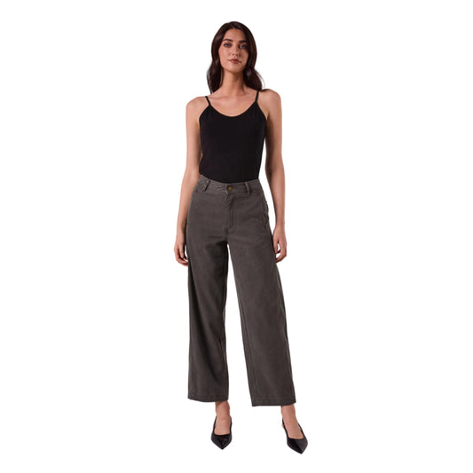 AMYIC BARREL LEG PANT IN KHAKI