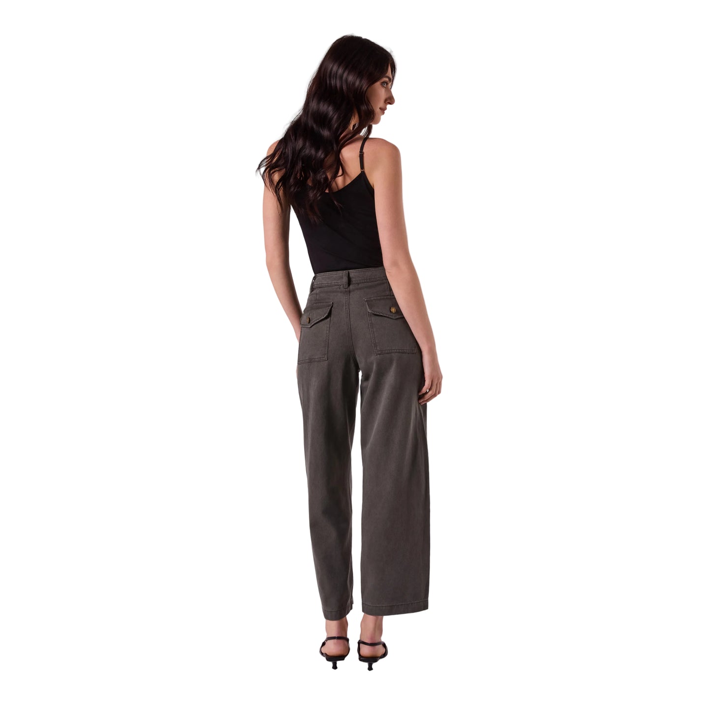 AMYIC BARREL LEG PANT IN KHAKI