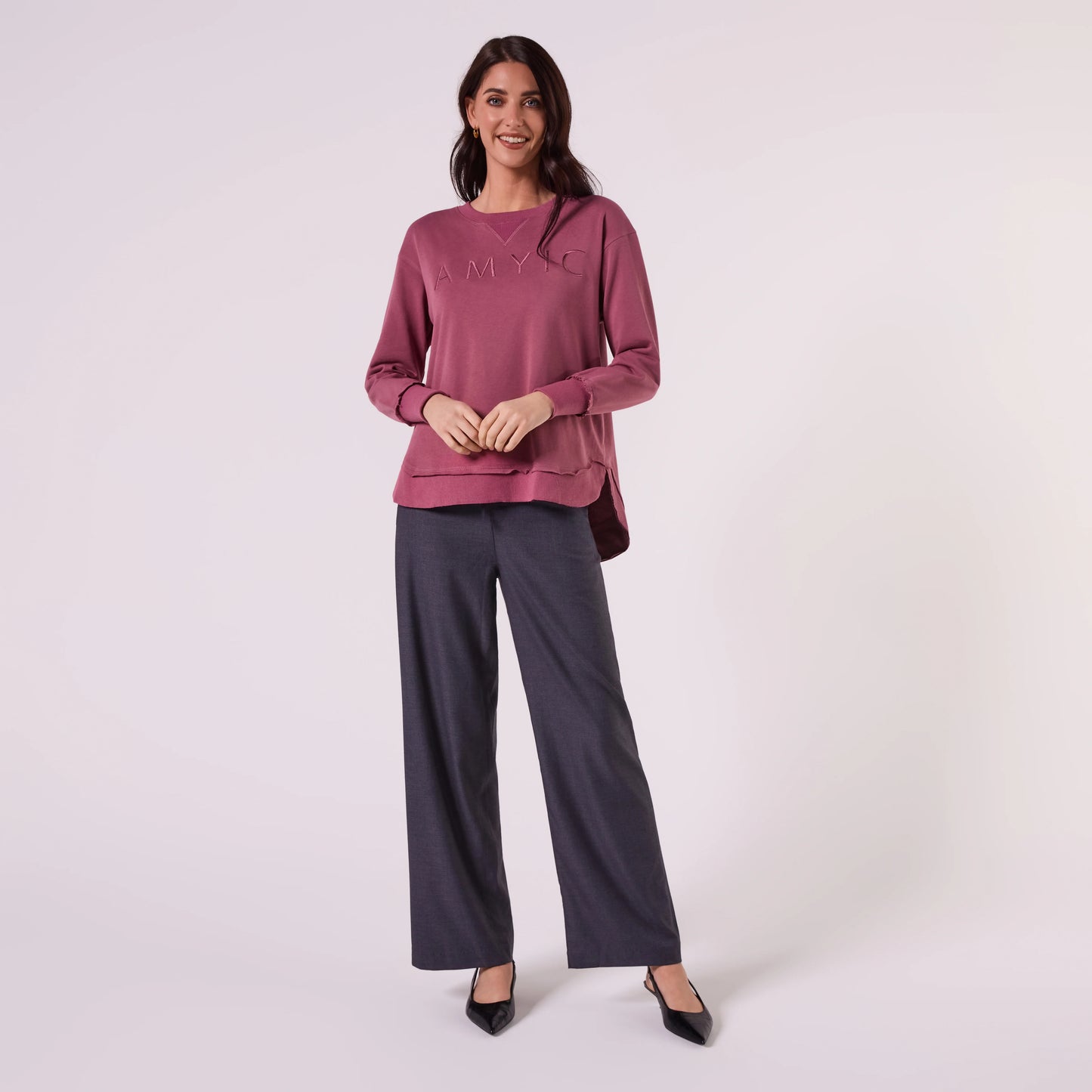 AMYIC SWEATER IN MULBERRY
