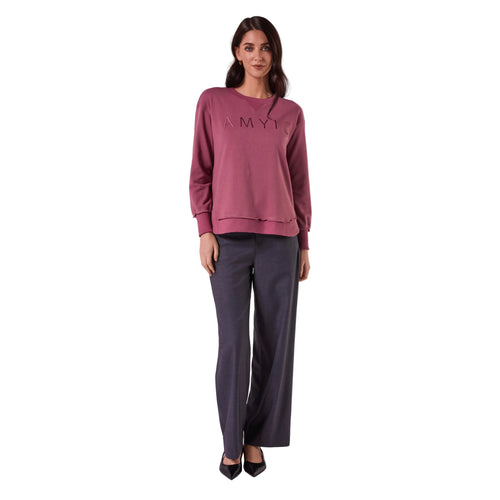 AMYIC SWEATER IN MULBERRY