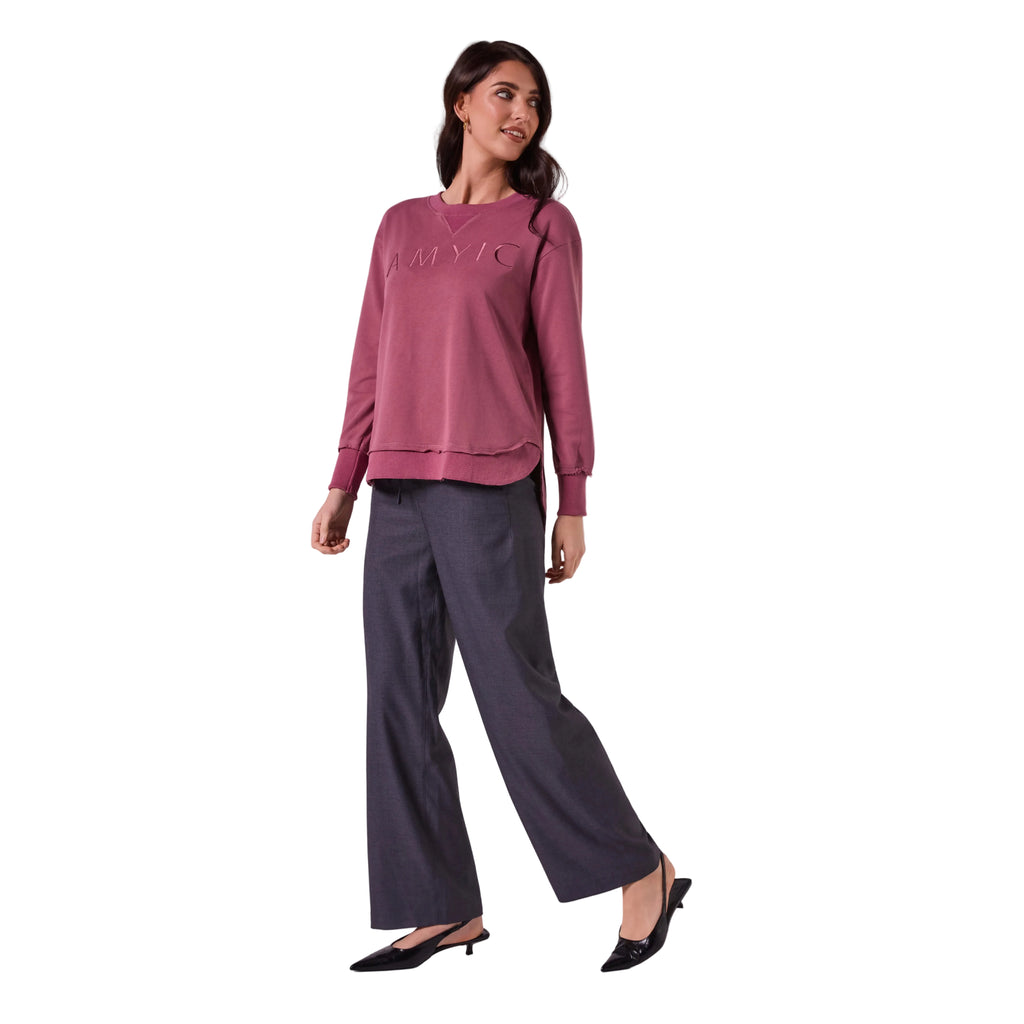 AMYIC SWEATER IN MULBERRY