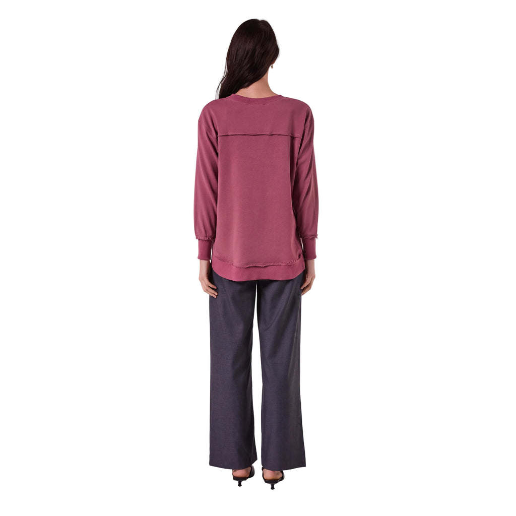 AMYIC SWEATER IN MULBERRY