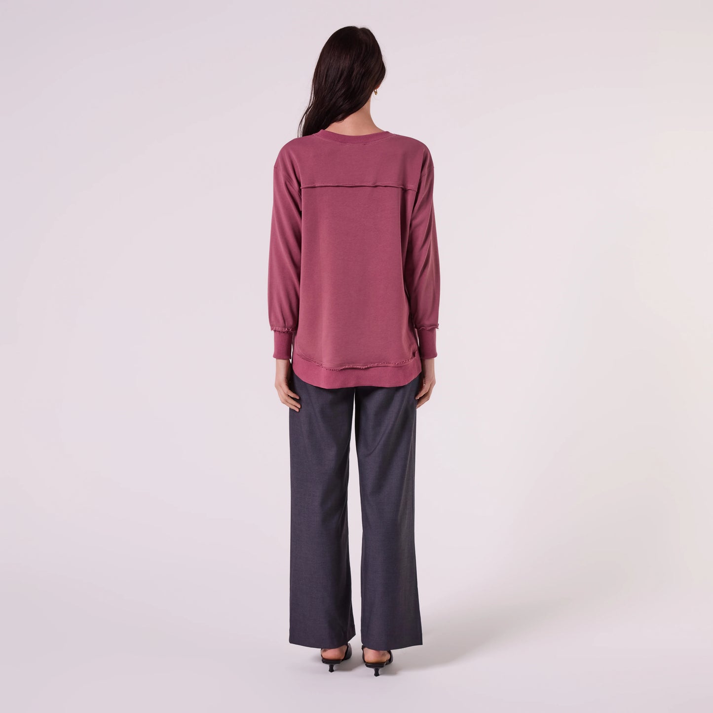 AMYIC SWEATER IN MULBERRY