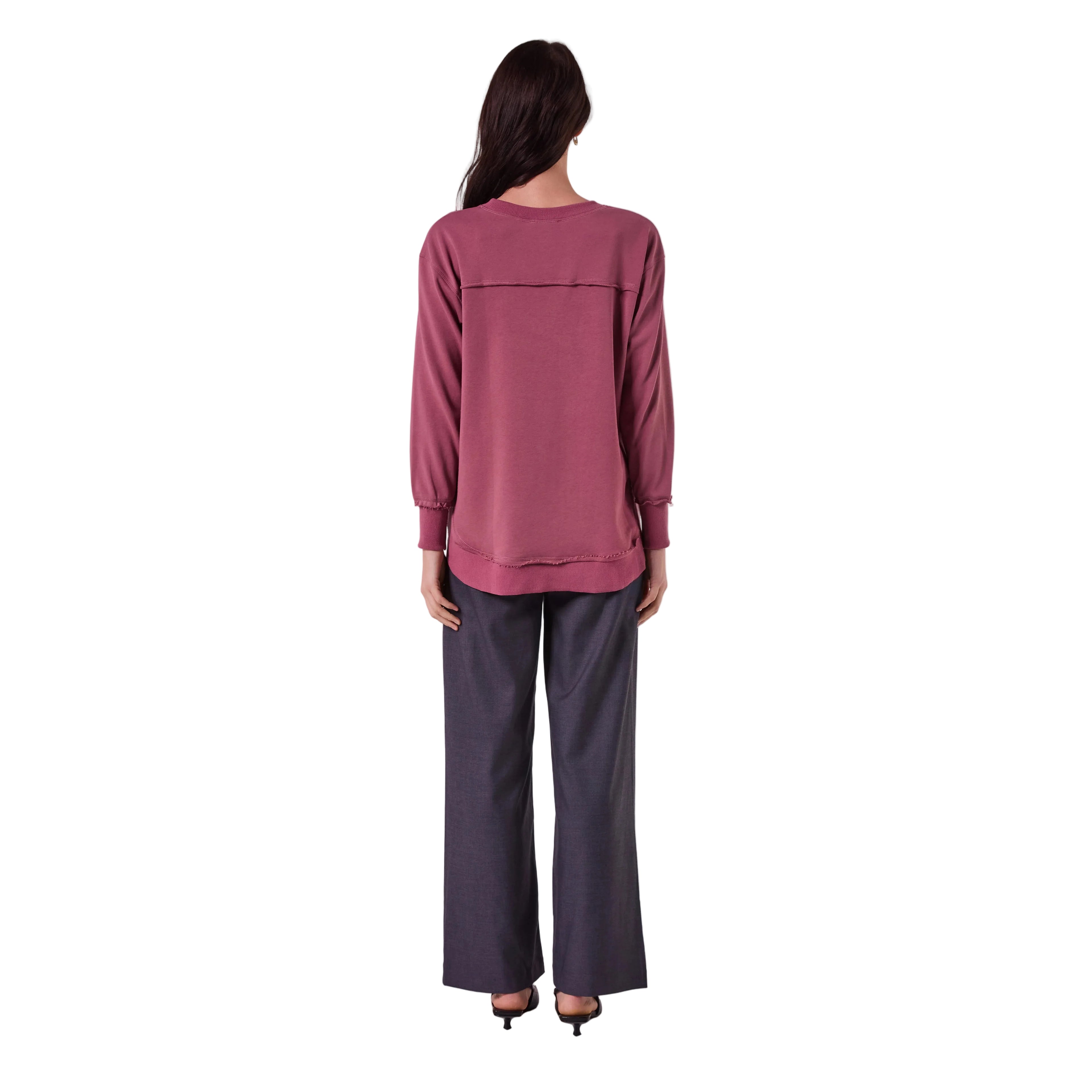 AMYIC SWEATER IN MULBERRY