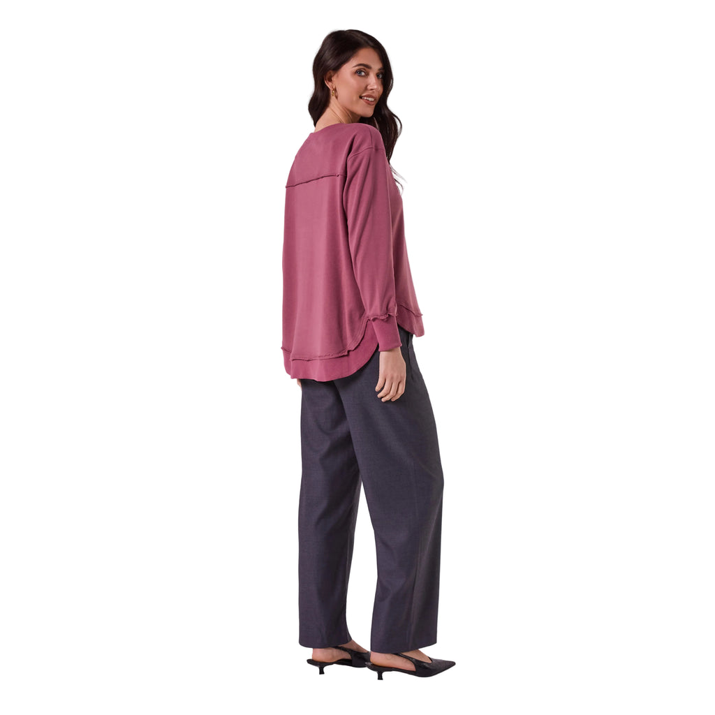 AMYIC SWEATER IN MULBERRY