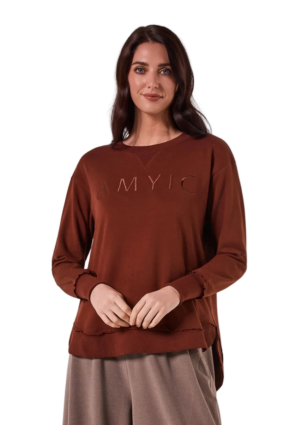 AMYIC SWEATER IN CHOCOLATE