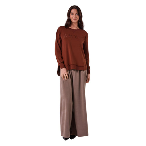AMYIC SWEATER IN CHOCOLATE