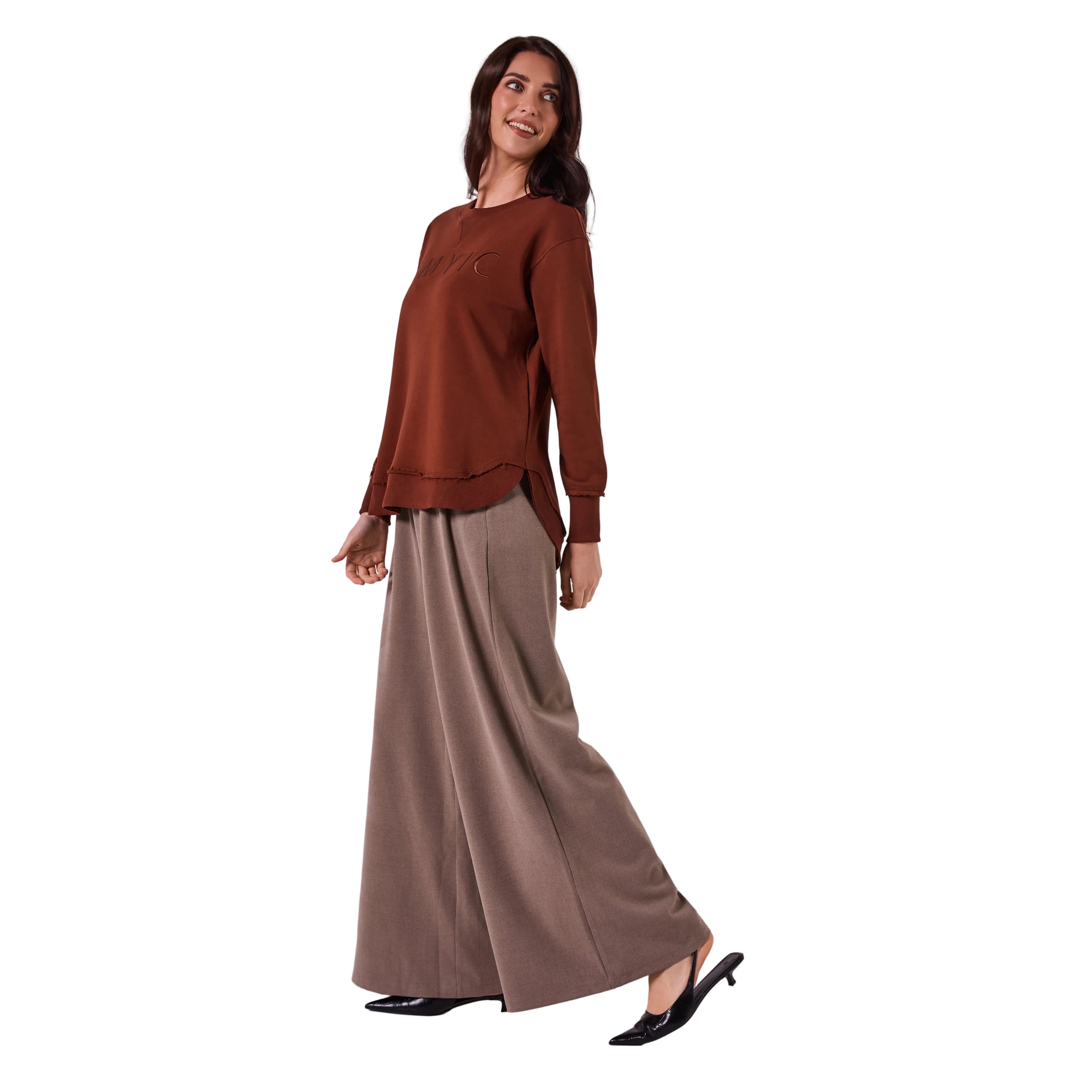 AMYIC SWEATER IN CHOCOLATE
