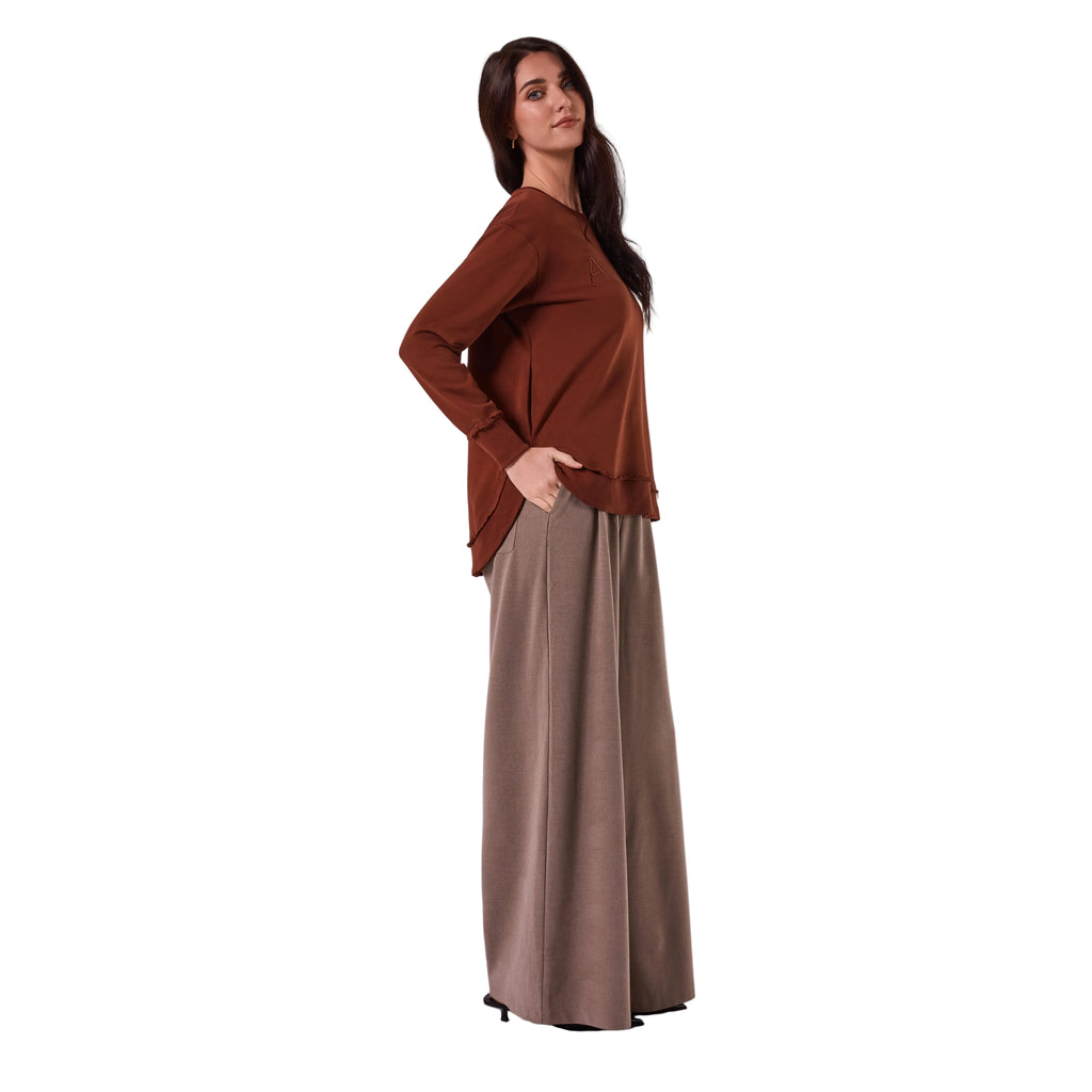 AMYIC SWEATER IN CHOCOLATE