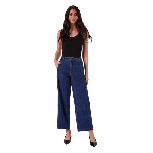 AMYIC BARREL LEG PANT IN DENIM