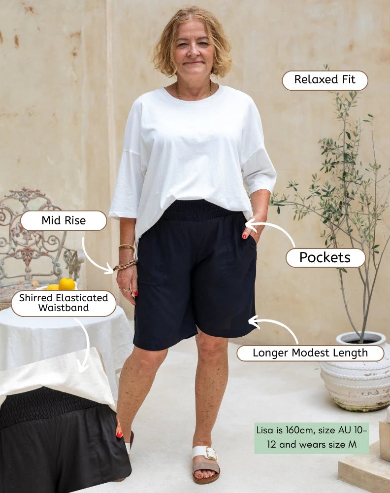 BRUNSWICK SHORTS IN BLACK