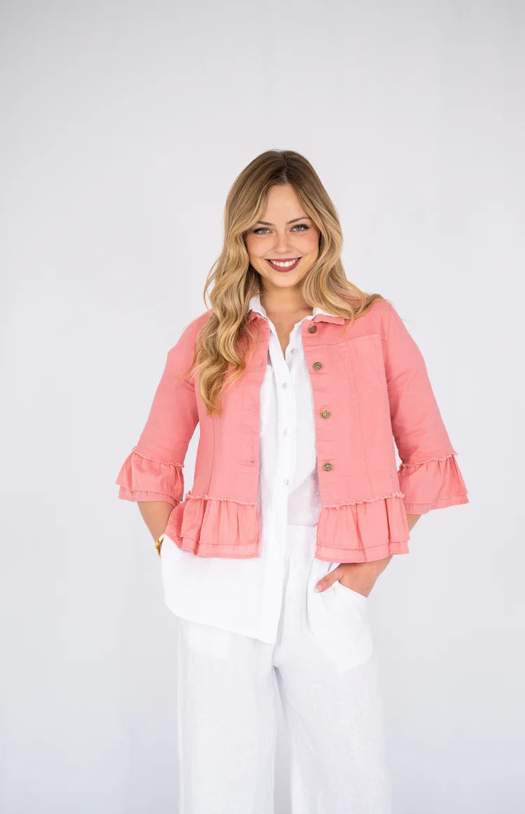 GRACIE JACKET IN DEEP PINK