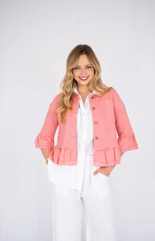 GRACIE JACKET IN DEEP PINK