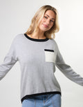 STREET POCKET JUMPER IN GREY