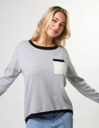 STREET POCKET JUMPER IN GREY