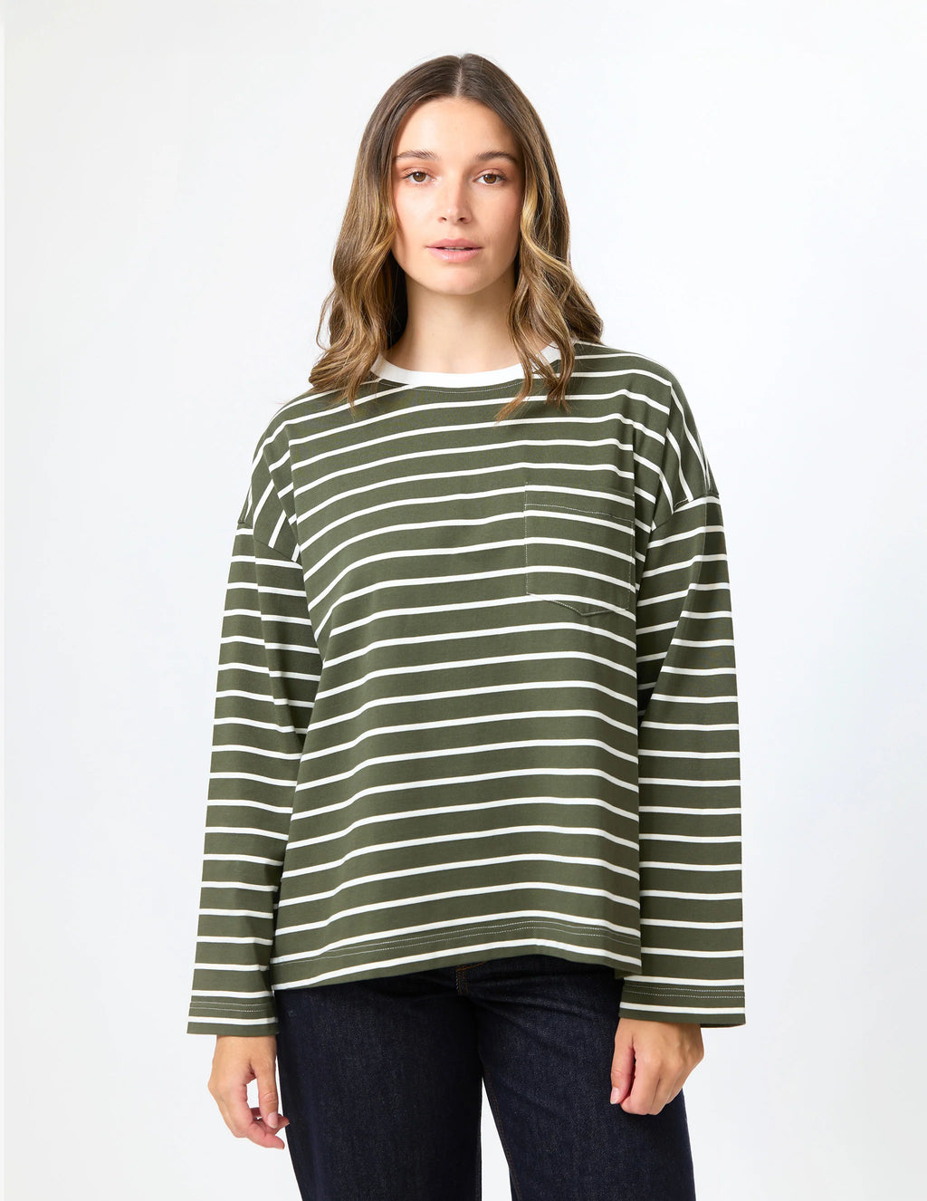 DROP SHOULDER LONG SLEEVE TEE